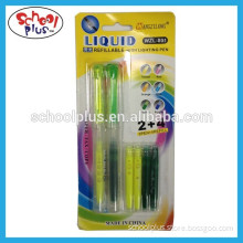 Refillable liquid highlighter pen for gifts
